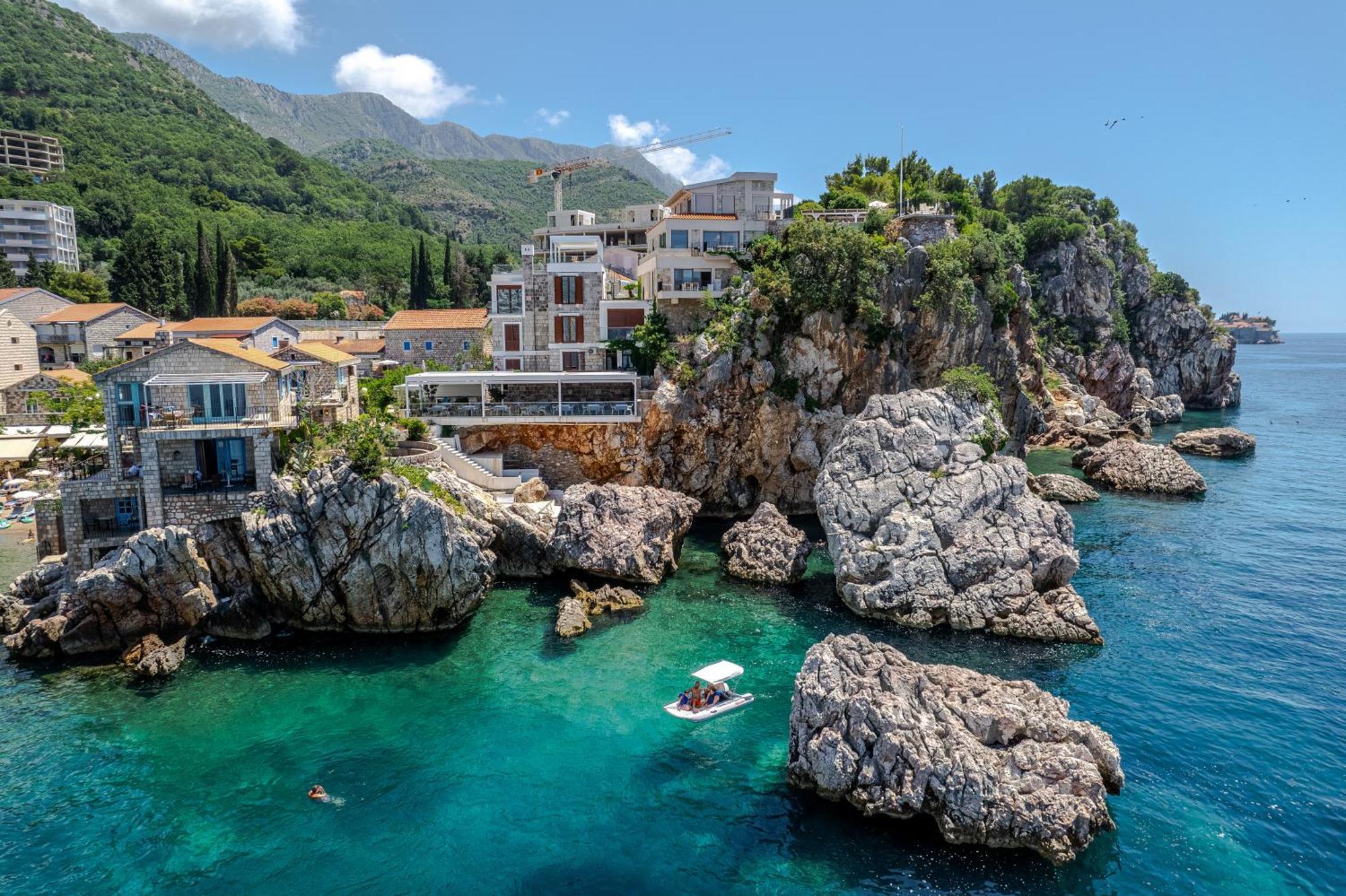Blanche Cliff Apartments Sveti Stefan Exterior photo